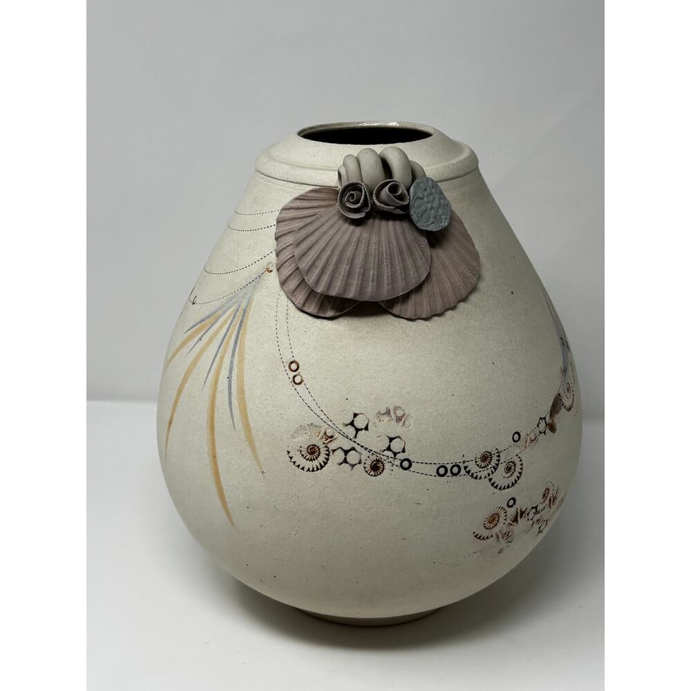 Vintage 1980 Signed Studio Pottery Vase | Art Vase | Hand Thrown Stoneware